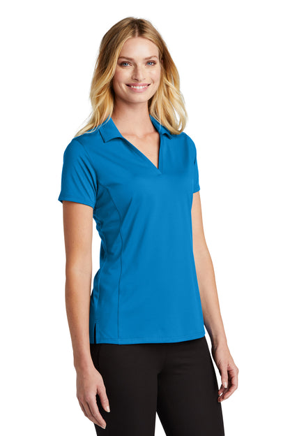 BrillBlue Port Authority Women's Performance Staff Polo LK398 plain