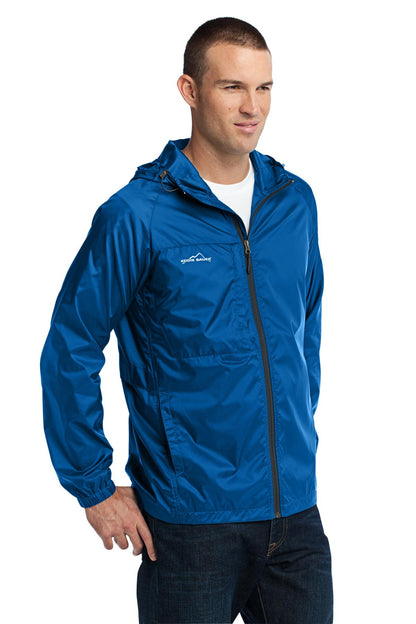 Brilliant Blue Eddie Bauer - Packable Wind Jacket. EB500 plain