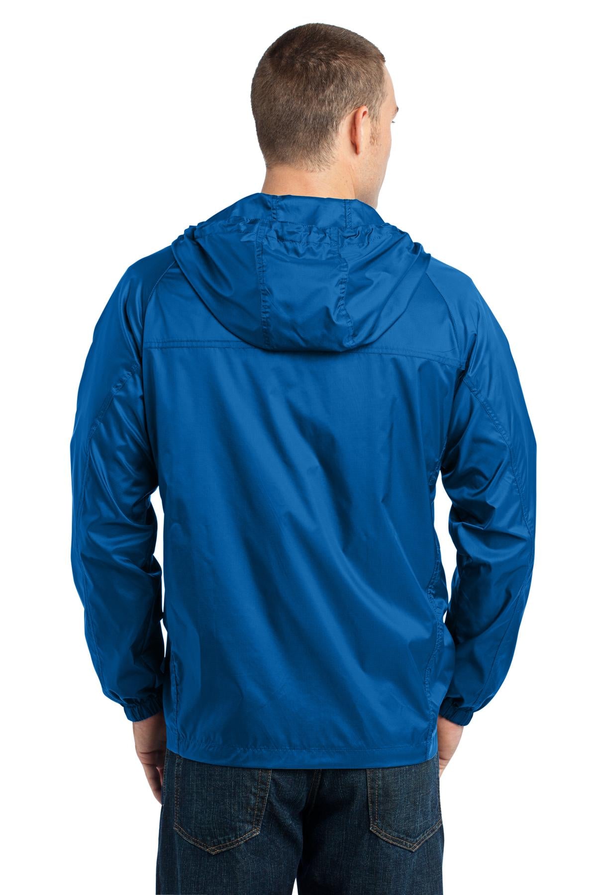 Brilliant Blue Eddie Bauer - Packable Wind Jacket. EB500 plain