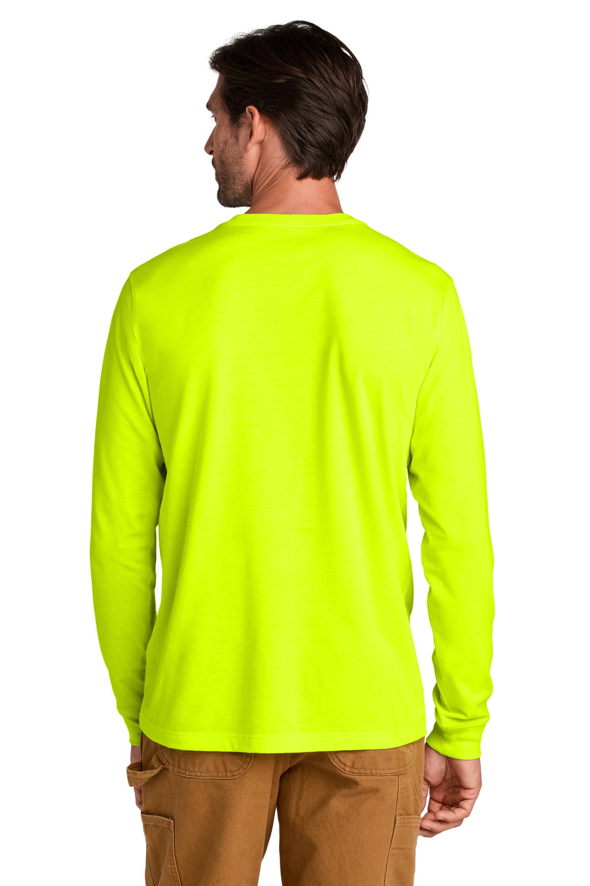 BriteLime Carhartt Long Sleeve T-Shirt CT106921 plain