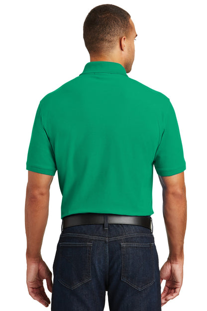 Brt Kelly Grn Port Authority Core Classic Pique Polo. K100 plain
