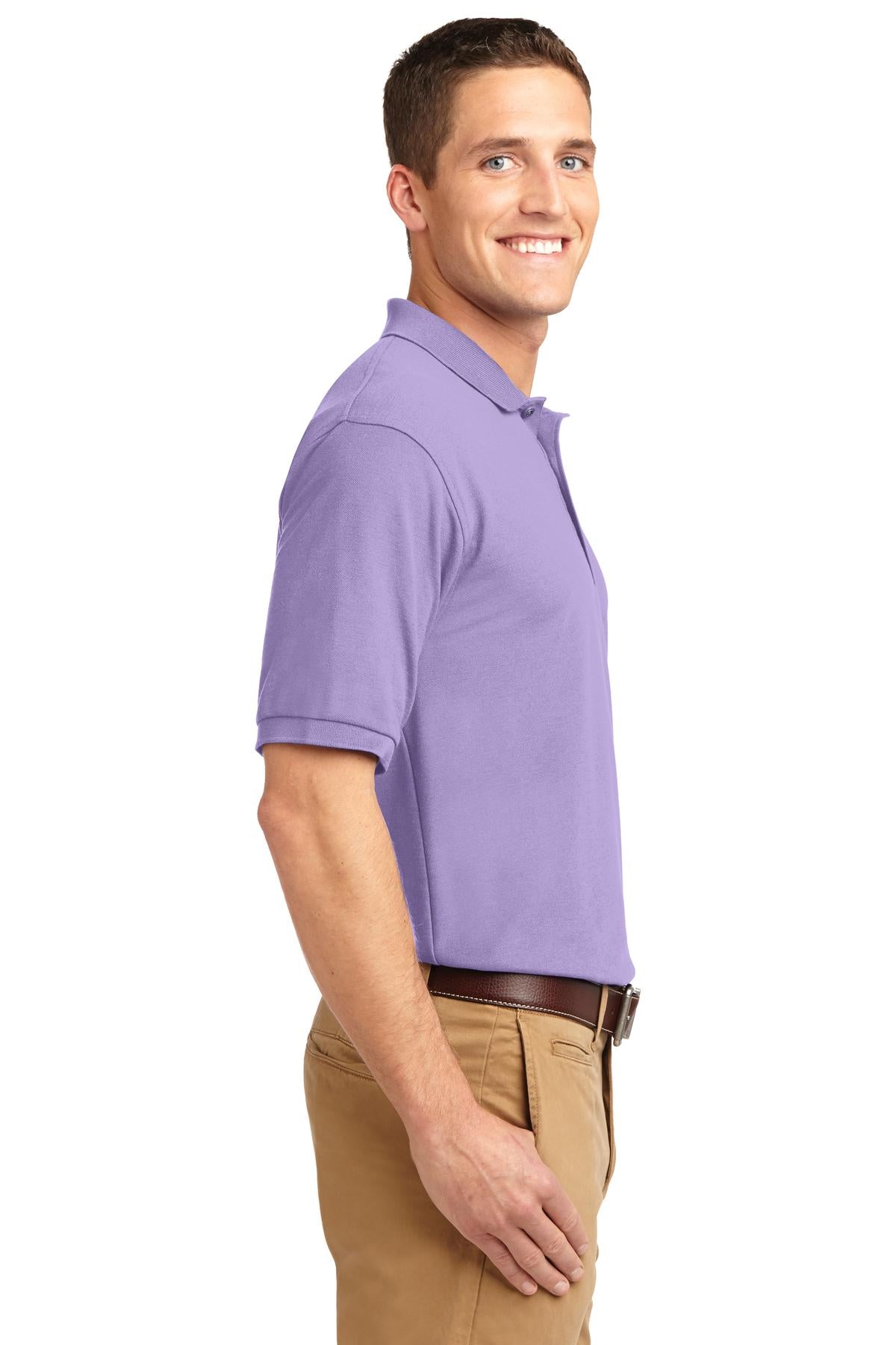 Brt Lavender Port Authority Extended Size Silk Touch Polo K500ES plain