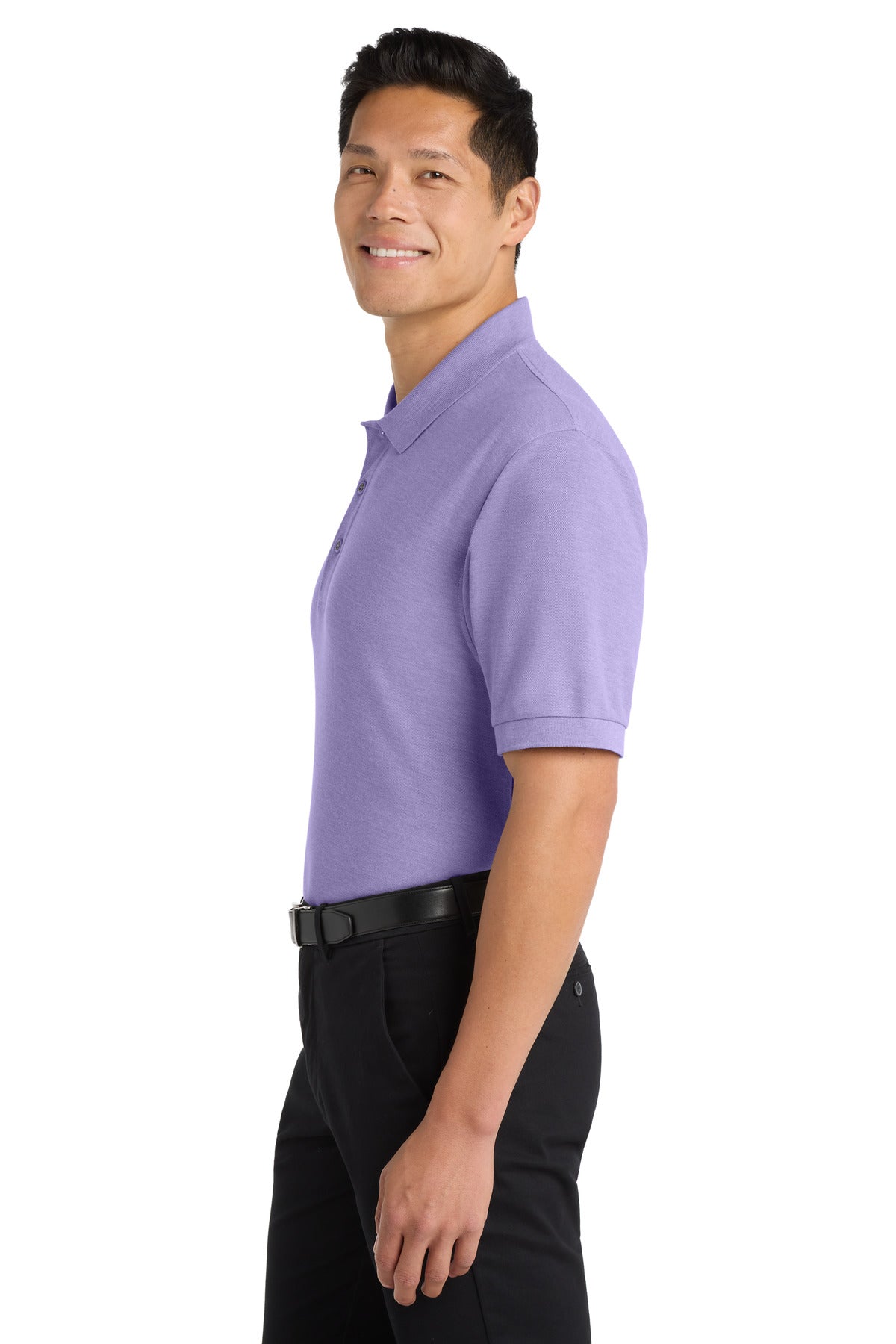 Brt Lavender Port Authority Extended Size Silk Touch Polo K500ES plain