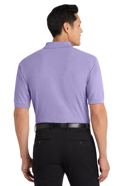 Brt Lavender Port Authority Extended Size Silk Touch Polo K500ES plain