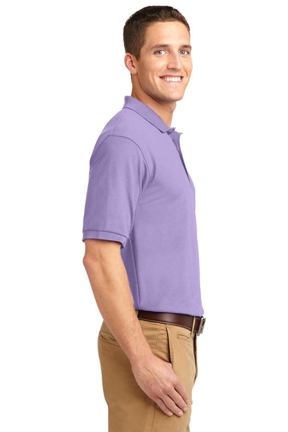 Brt Lavender Port Authority Silk Touch Polo K500 plain