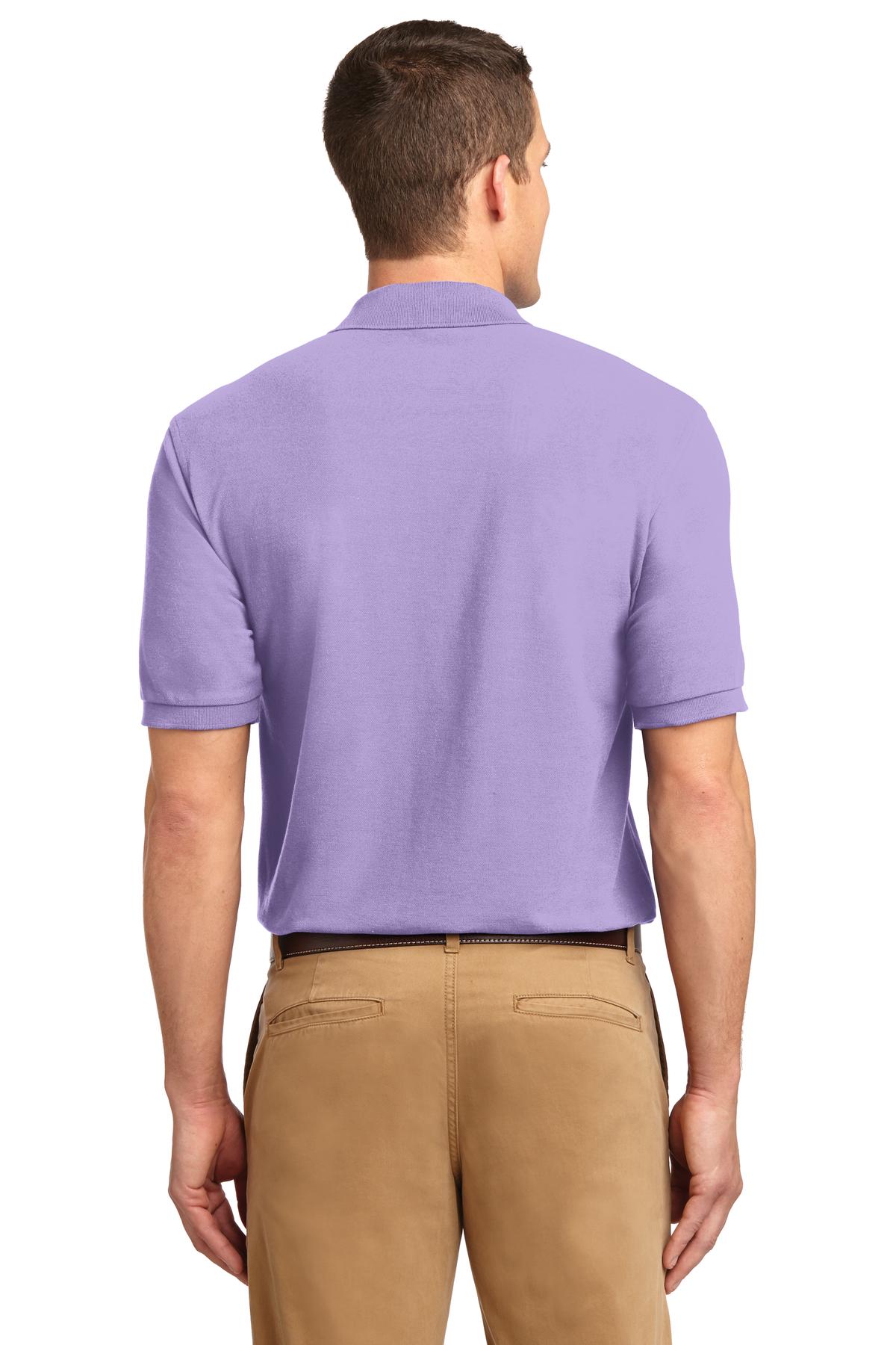 Brt Lavender Port Authority Silk Touch Polo K500 plain