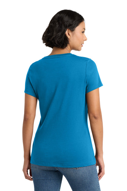 Brt Turquoise District Women's Perfect Weight Tee. DM104L plain