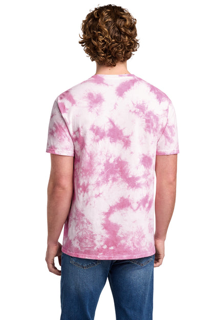 BrtPink Port & Co Crystal Tie-Dye Tee PC145 plain