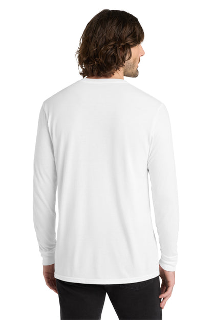 BrtWhite Allmade Unisex Tri-Blend Long Sleeve Tee AL6004 plain