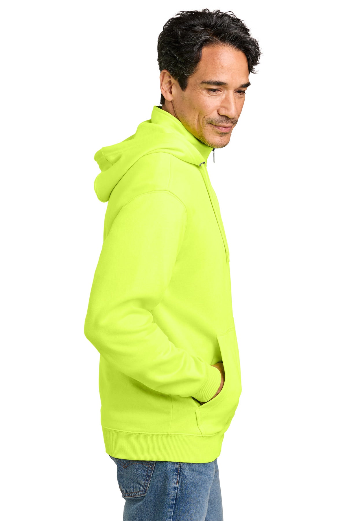BrtYellow CornerStone Tough Fleece 1/4-Zip Hoodie CSF633 plain
