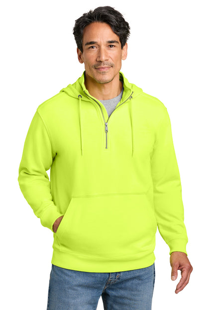 BrtYellow CornerStone Tough Fleece 1/4-Zip Hoodie CSF633 plain