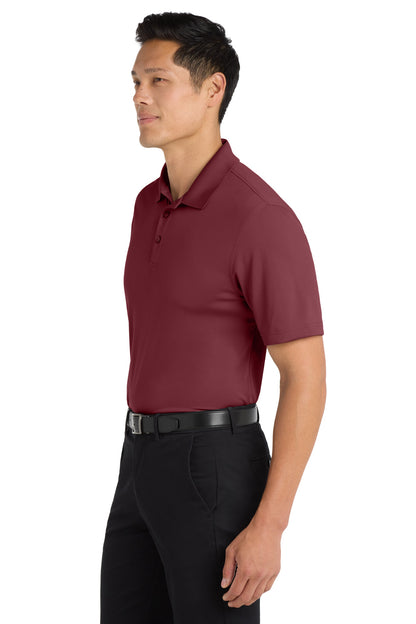 Burgundy Port Authority Dry Zone UV Micro-Mesh Polo. K110 plain