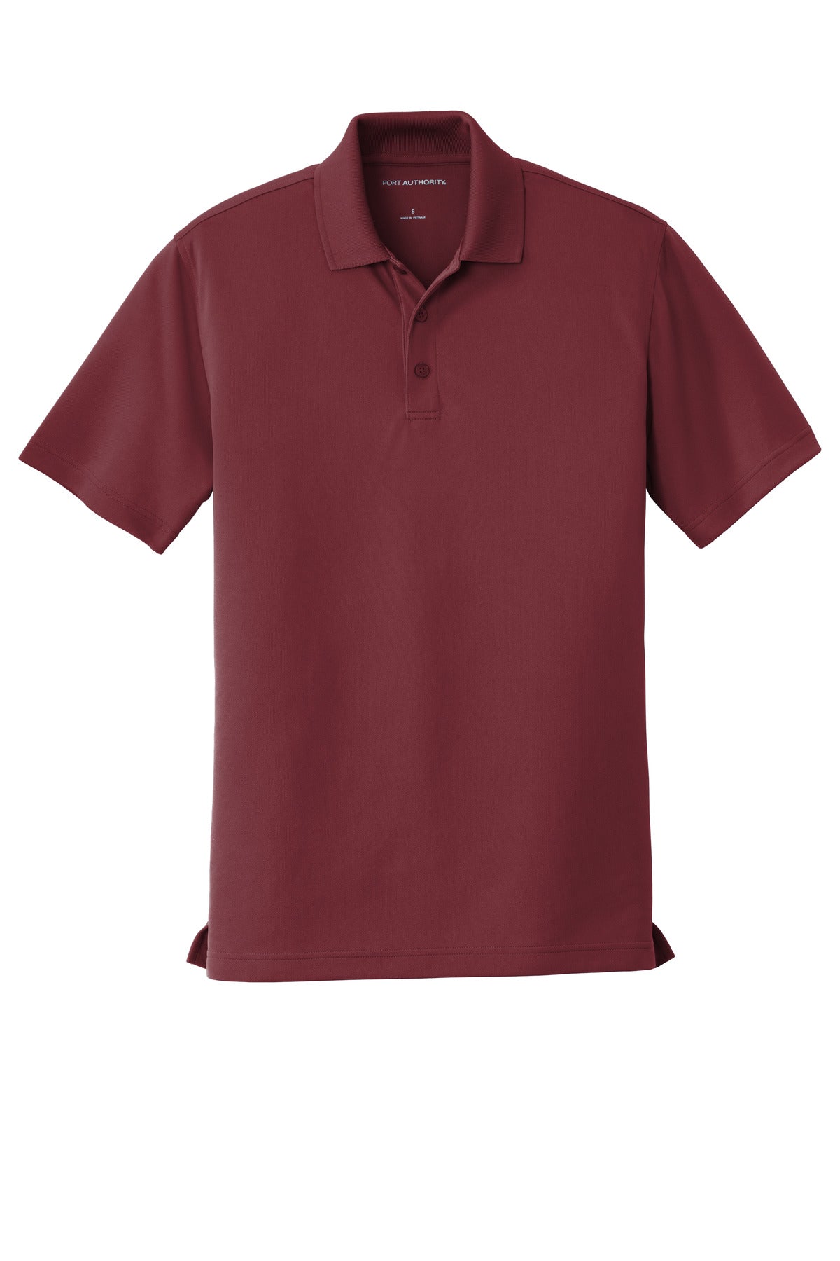 Burgundy Port Authority Dry Zone UV Micro-Mesh Polo. K110 plain