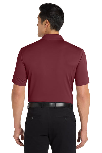 Burgundy Port Authority Dry Zone UV Micro-Mesh Polo. K110 plain