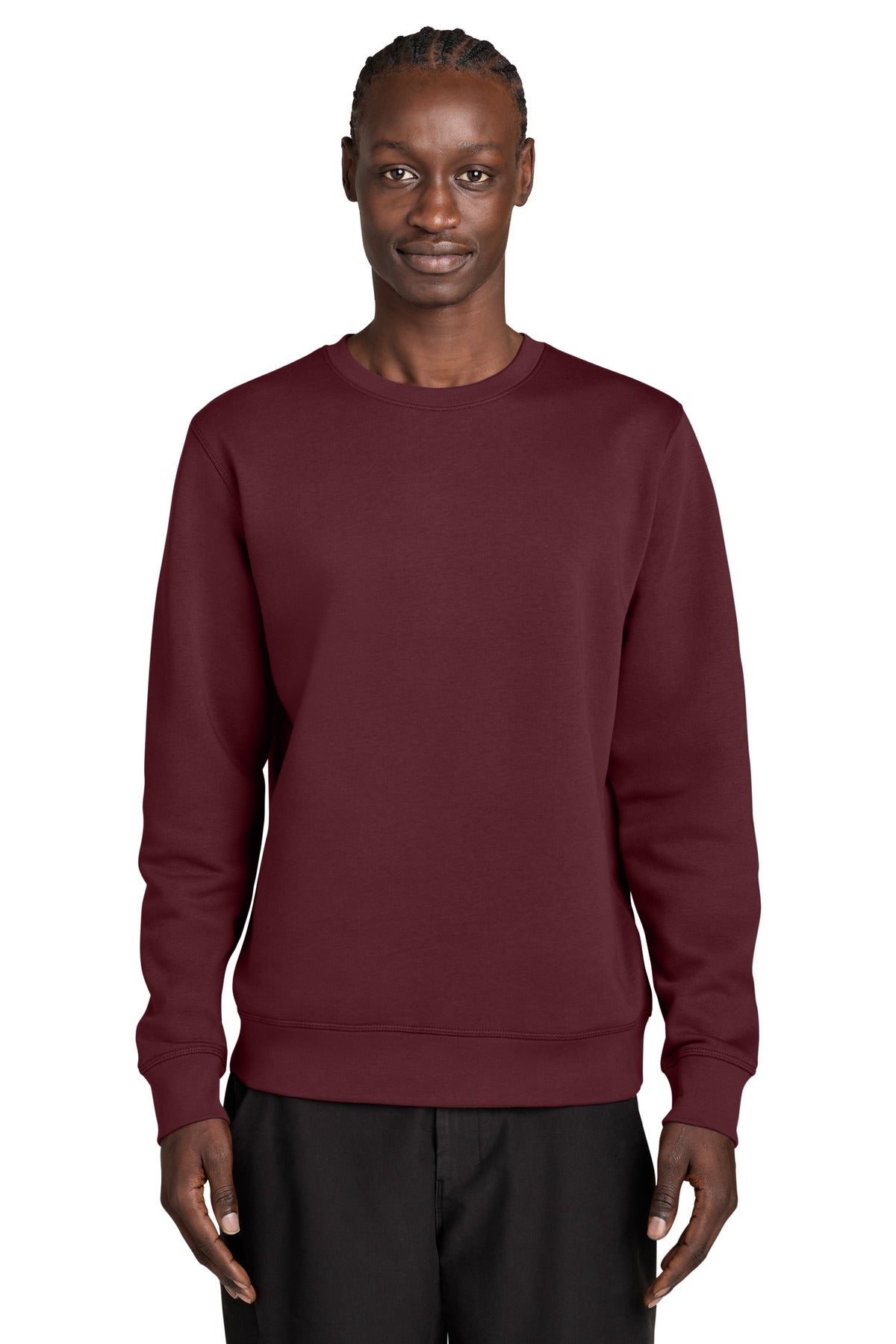 Burgundy Stanley/Stella Unisex Roller Crewneck Sweatshirt SXU010