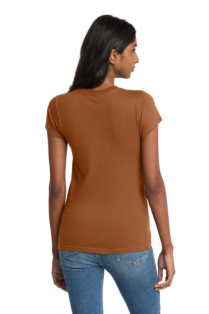 Burnt Orange District Women's Fitted The Concert Tee DT5001 plain