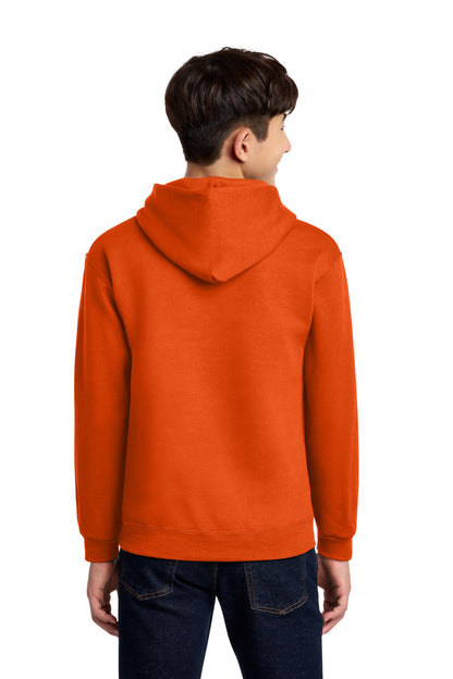 BurntOrng Jerzees - Youth NuBlend Pullover Hooded Sweatshirt. 996Y plain