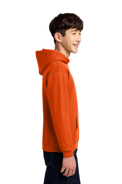 BurntOrng Jerzees - Youth NuBlend Pullover Hooded Sweatshirt. 996Y plain