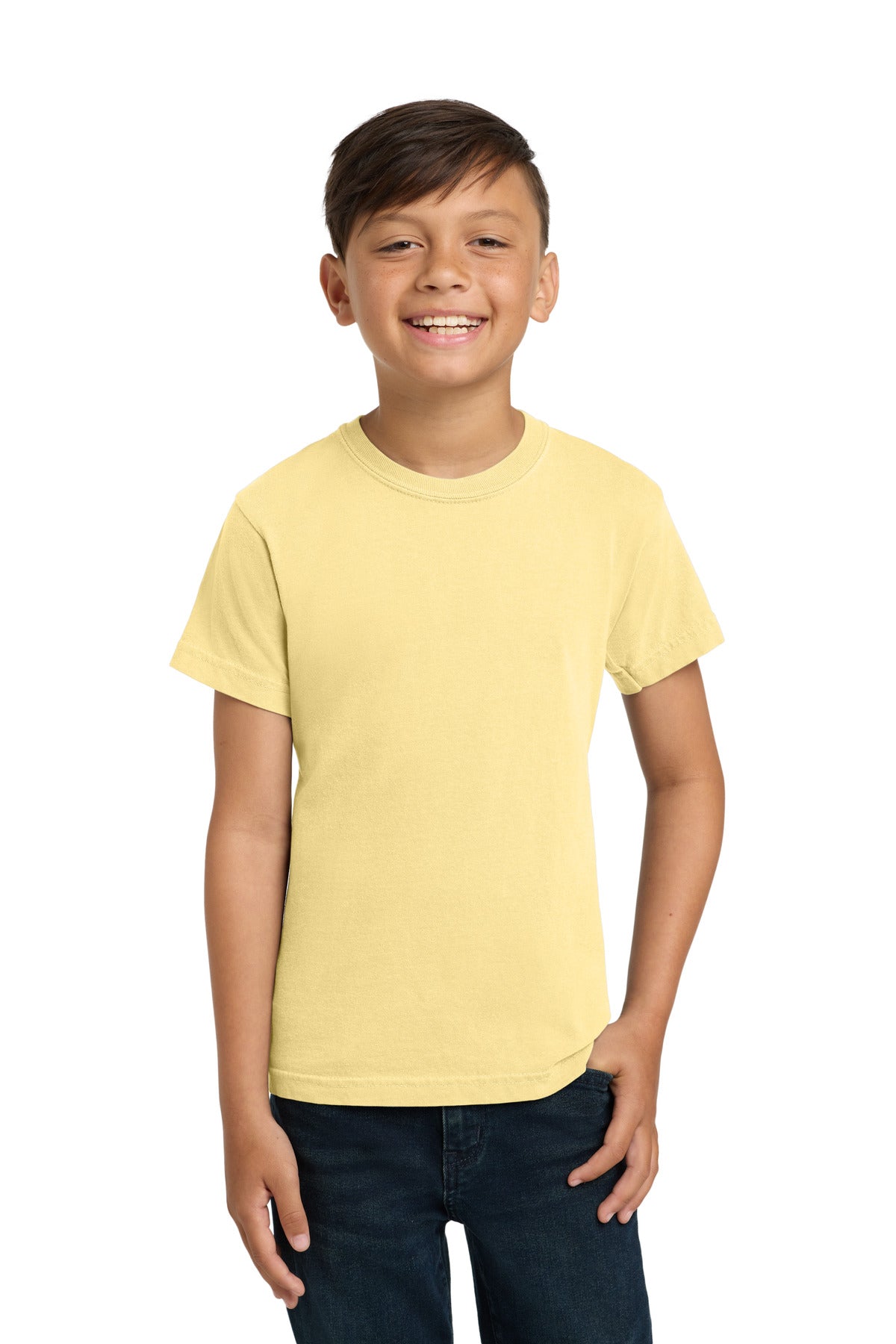 Butter COMFORT COLORS Youth Heavyweight Ring Spun Tee. 9018 plain