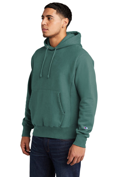 Cactus Champion Reverse Weave Garment-Dyed Hooded Sweatshirt. GDS101 plain