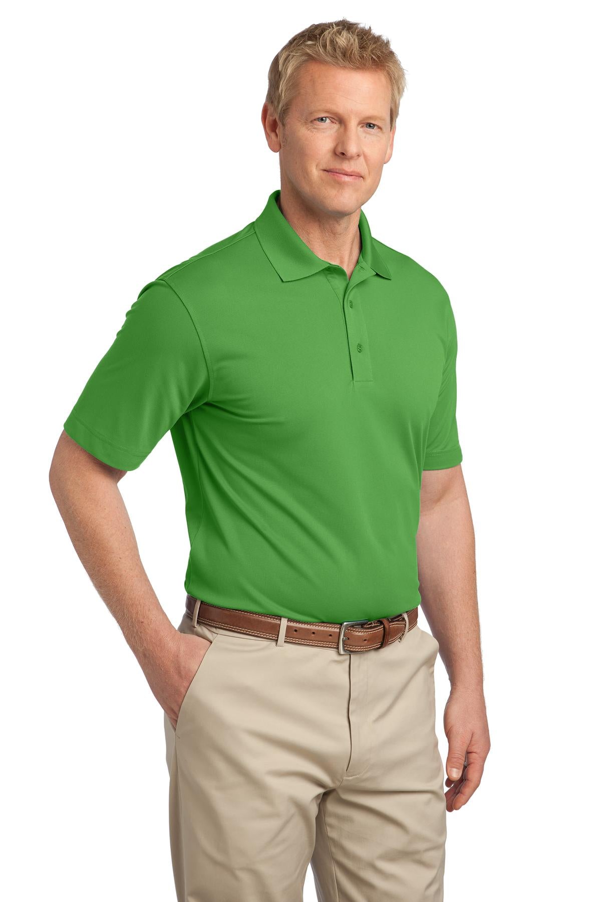 Cactus Green Port Authority Tech Pique Polo. K527 plain