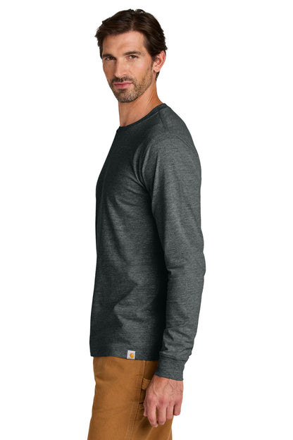 CarbonHthr Carhartt Long Sleeve T-Shirt CT106921 plain
