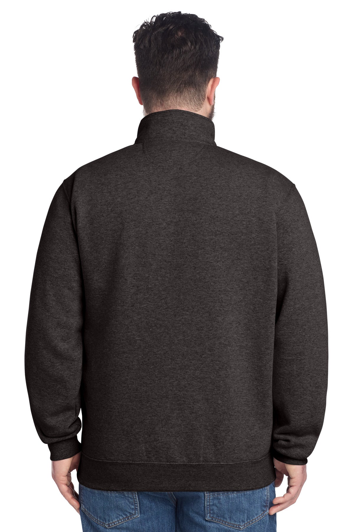 CarbonHthr Carhartt Midweight 1/4-Zip Mock Neck Sweatshirt CT105294 plain