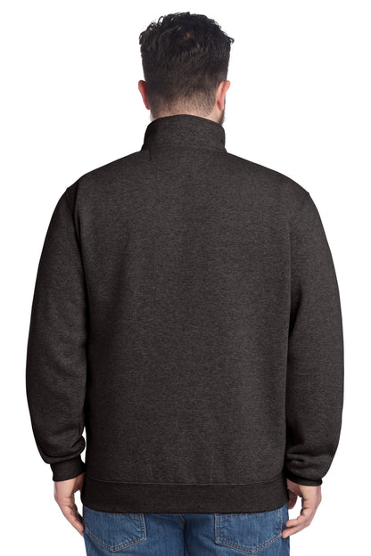 CarbonHthr Carhartt Midweight 1/4-Zip Mock Neck Sweatshirt CT105294 plain
