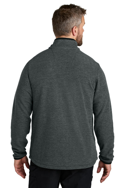 CarbonHthr Carhartt Textured 1/2-Zip Fleece Jacket CT106417 plain