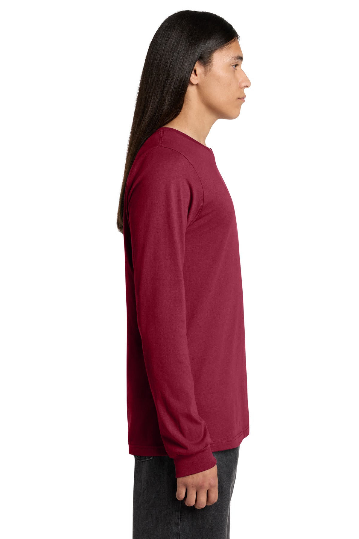 Cardinal BELLA+CANVAS Unisex Jersey Long Sleeve Tee. BC3501 plain