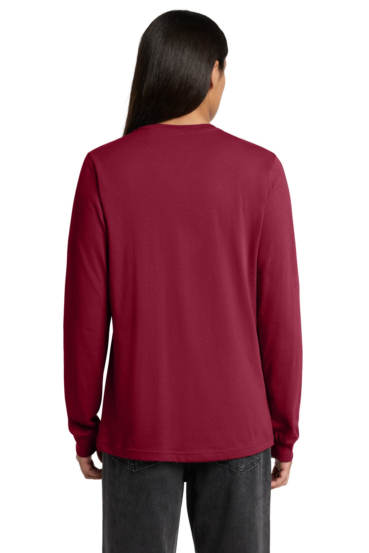 Cardinal BELLA+CANVAS Unisex Jersey Long Sleeve Tee. BC3501 plain