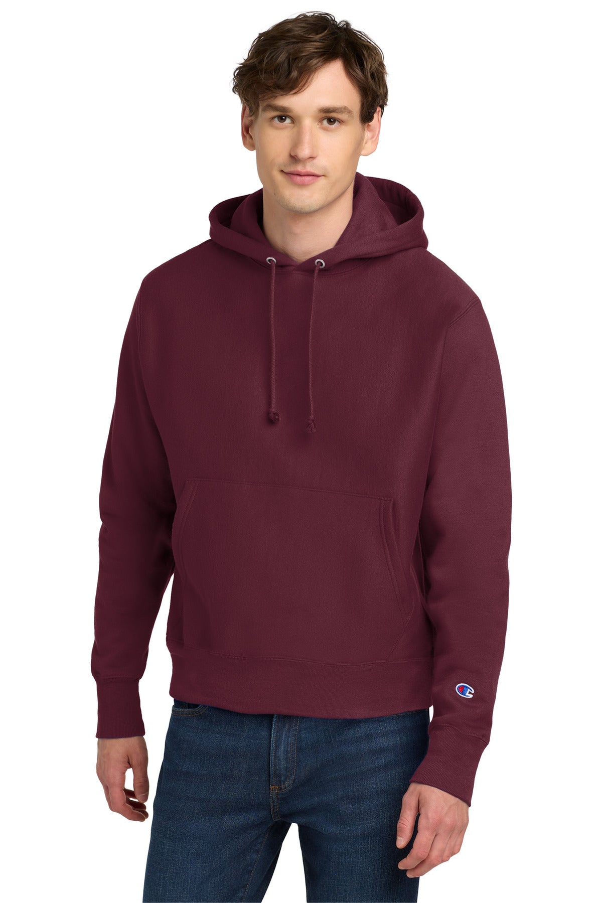 Cardinal Champion Reverse Weave Hooded Sweatshirt S101
