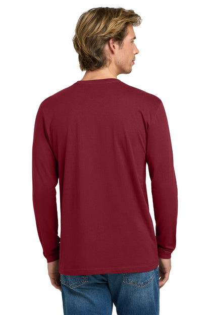 Cardinal Next Level Apparel Cotton Long Sleeve Tee. NL3601 plain