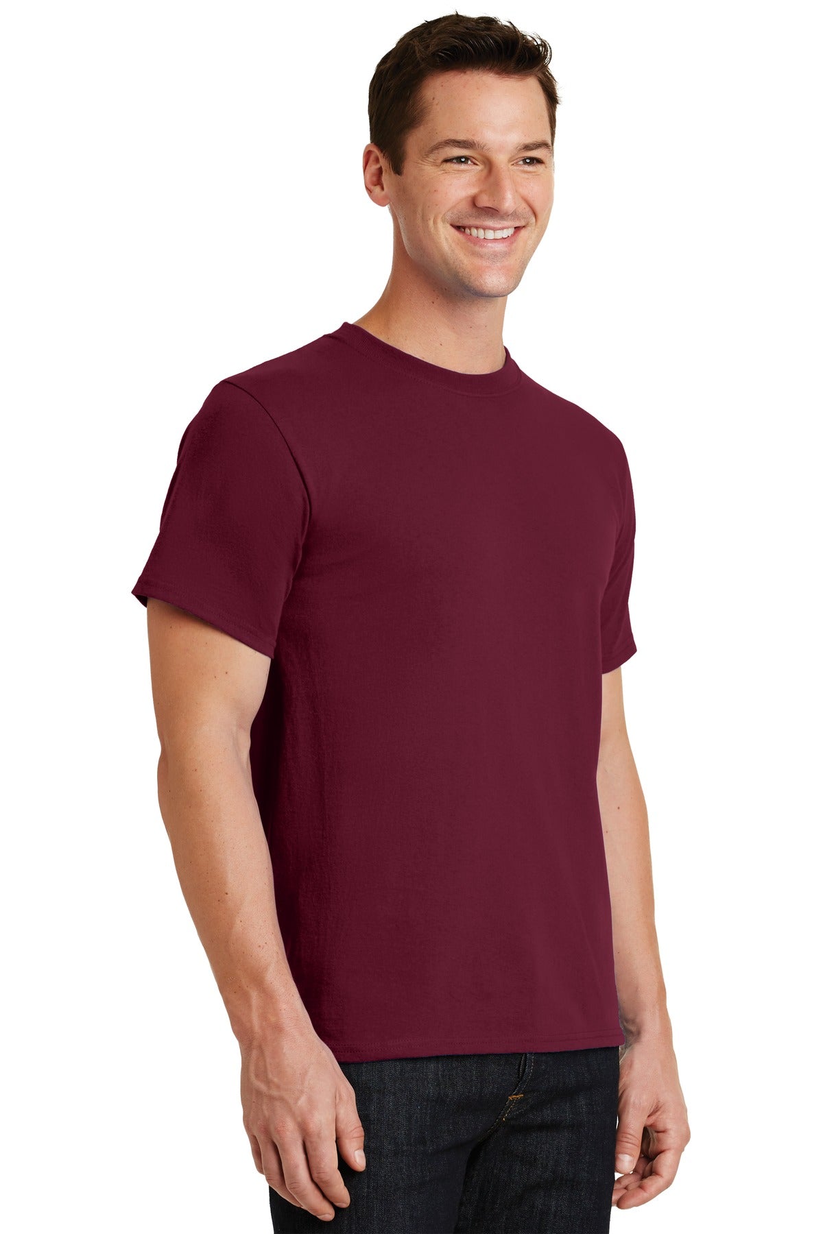 Cardinal Port & Co Essential Tee. PC61 plain