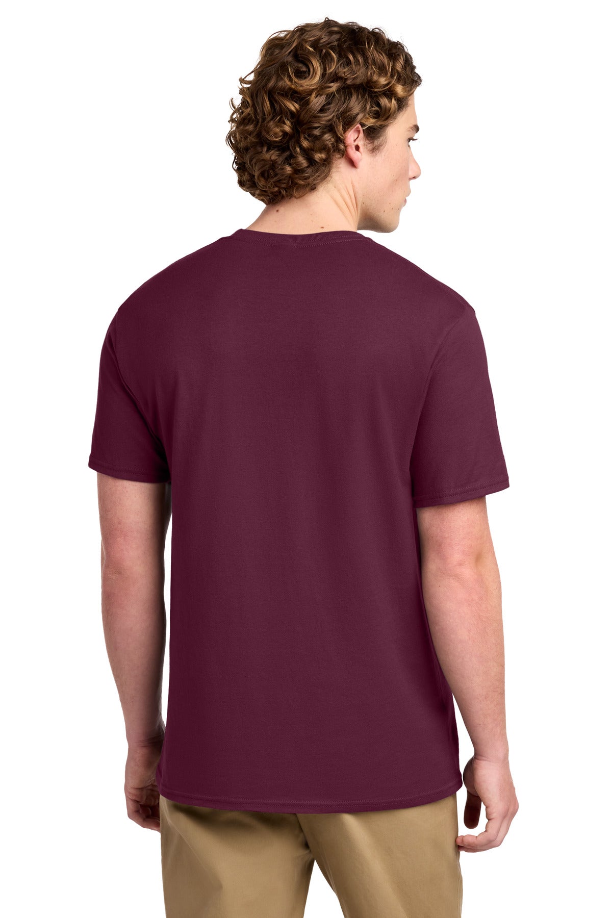 Cardinal Port & Co Ring Spun Cotton Tee. PC150 plain