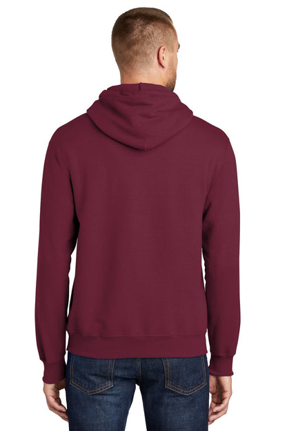 Cardinal Port & Co Tall Essential Fleece Pullover Hooded Sweatshirt. PC90HT plain