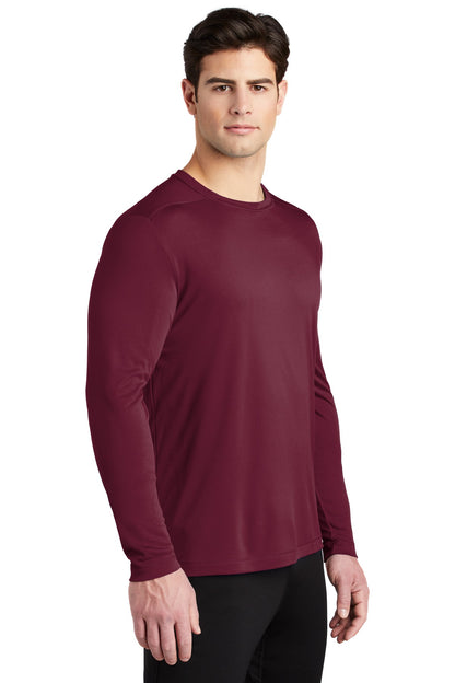 Cardinal Sport-Tek Posi-UV Pro Long Sleeve Tee. ST420LS plain
