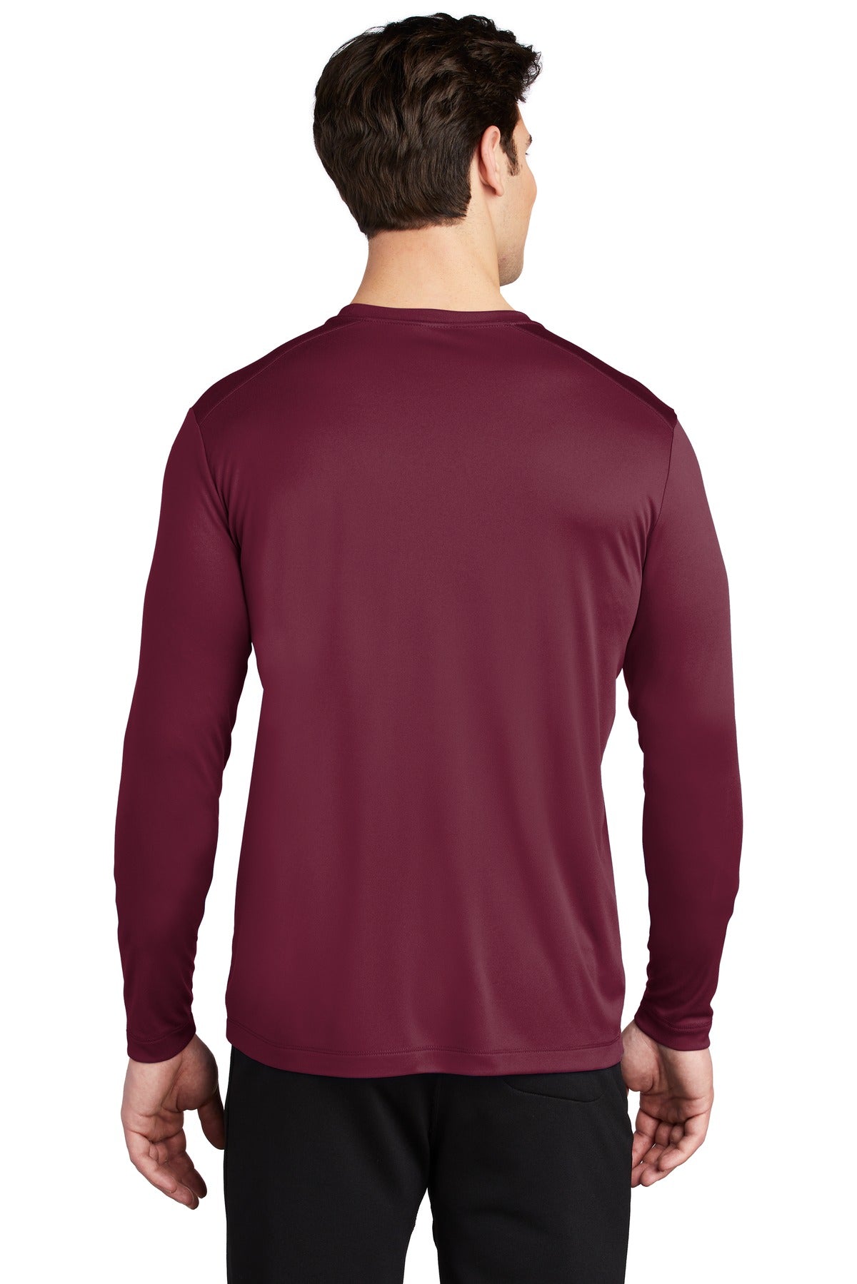Cardinal Sport-Tek Posi-UV Pro Long Sleeve Tee. ST420LS plain