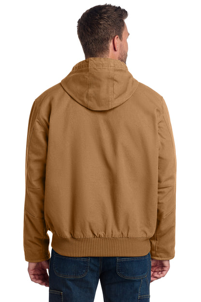 Carhartt Brown Carhartt Tall Washed Duck Active Jac. CTT104050 plain