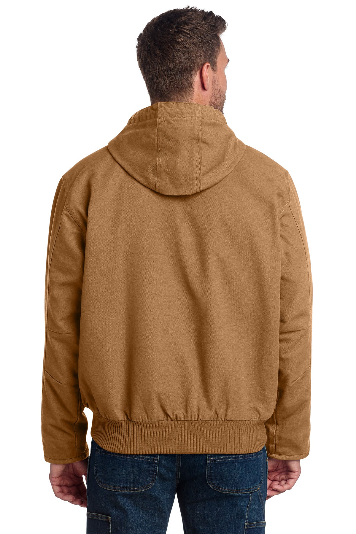 Carhartt Brown Carhartt Washed Duck Active Jac. CT104050 plain