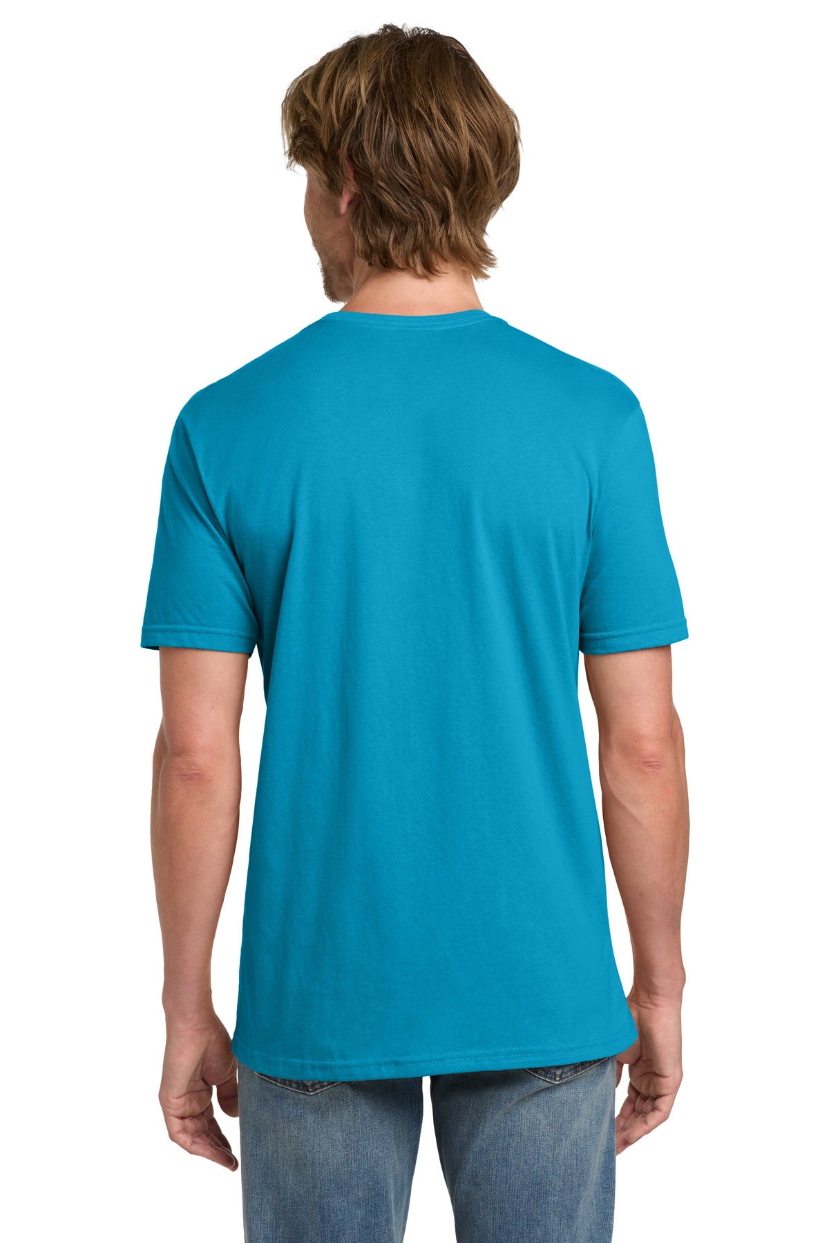 Caribbean Blue Gildan 100% Ring Spun Cotton T-Shirt. 980 plain