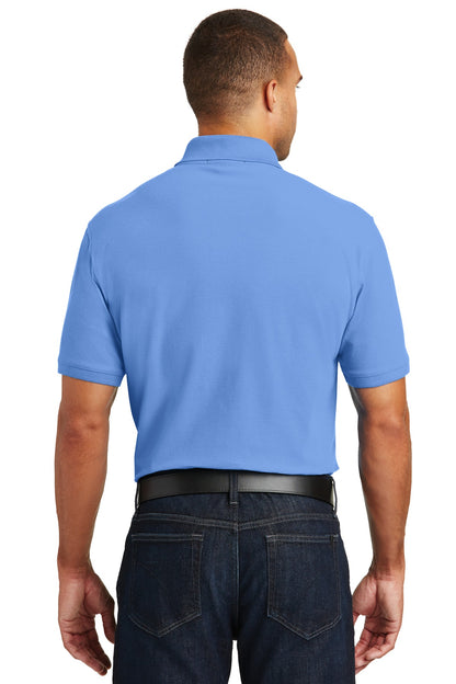 Carolina Blue Port Authority Core Classic Pique Polo. K100 plain