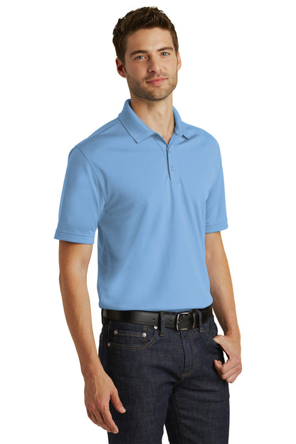 Carolina Blue Port Authority Dry Zone UV Micro-Mesh Polo. K110 plain