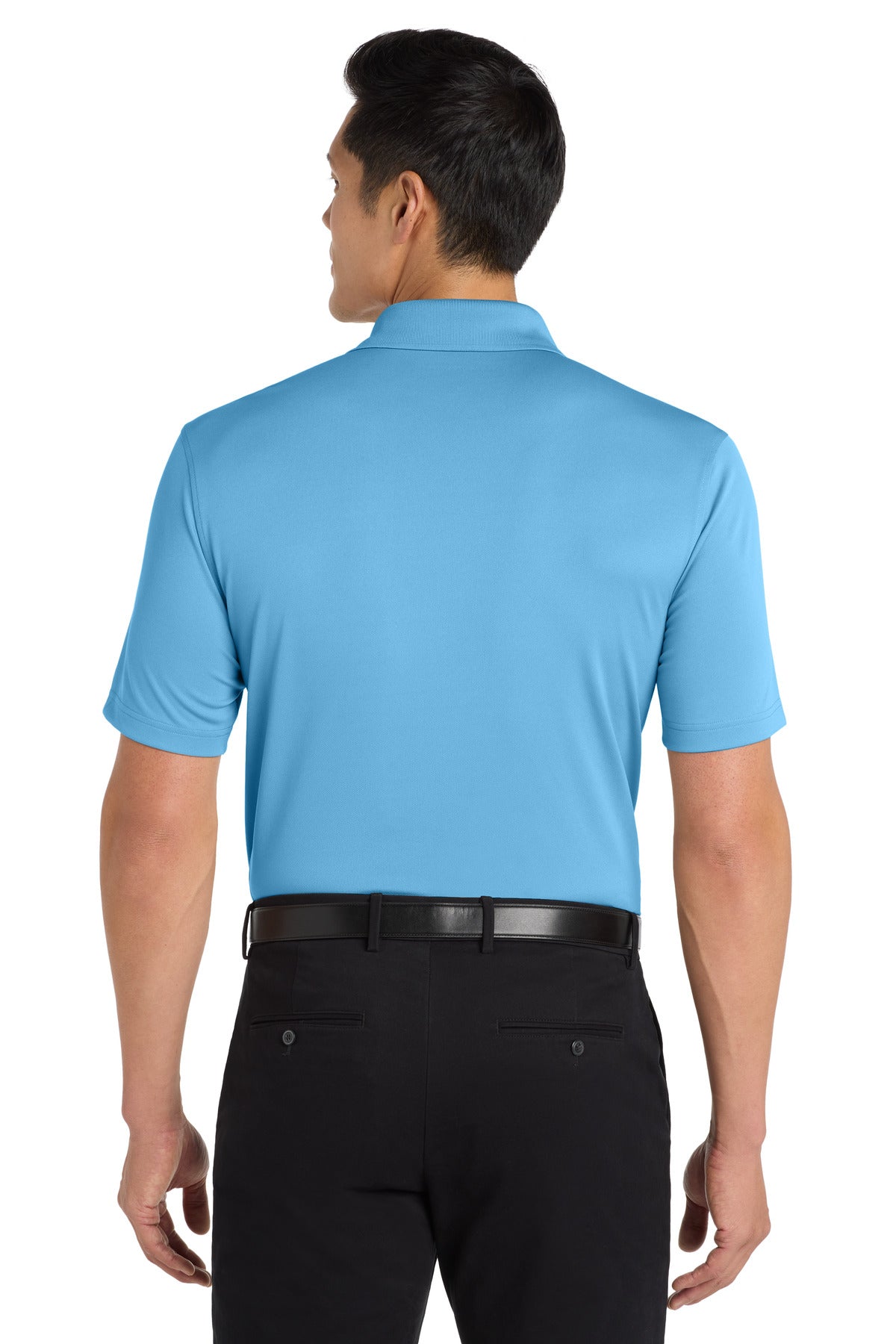 Carolina Blue Port Authority Dry Zone UV Micro-Mesh Polo. K110 plain