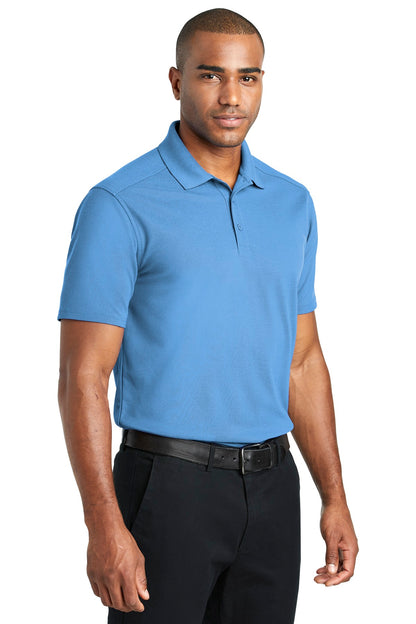 Carolina Blue Port Authority EZPerformance Pique Polo. K600 plain