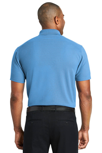 Carolina Blue Port Authority EZPerformance Pique Polo. K600 plain