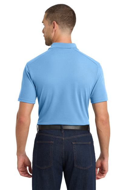 Carolina Blue Port Authority EZPerformance Pique Polo. K600 plain