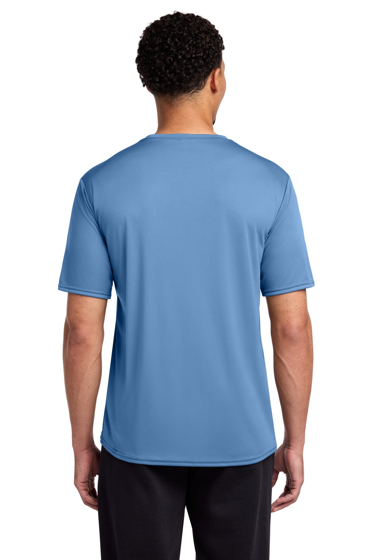 Carolina Blue Port & Co Performance Tee. PC380 plain