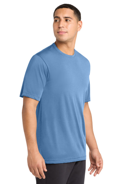 Carolina Blue Sport-Tek PosiCharge Competitor Cotton Touch Tee. ST450 plain