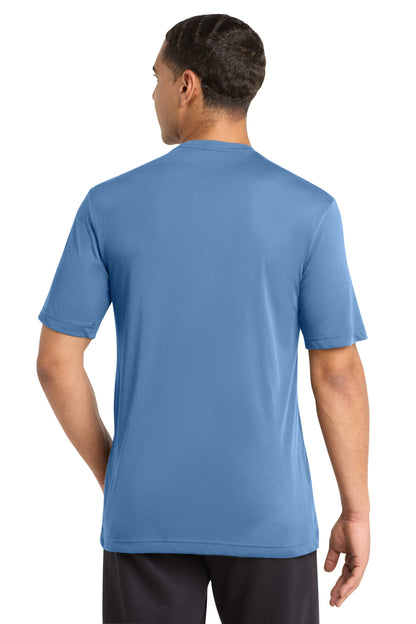 Carolina Blue Sport-Tek PosiCharge Competitor Cotton Touch Tee. ST450 plain